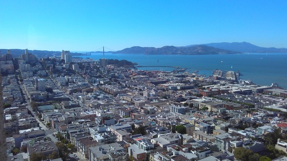 Golden Gate view from the Coit Tower