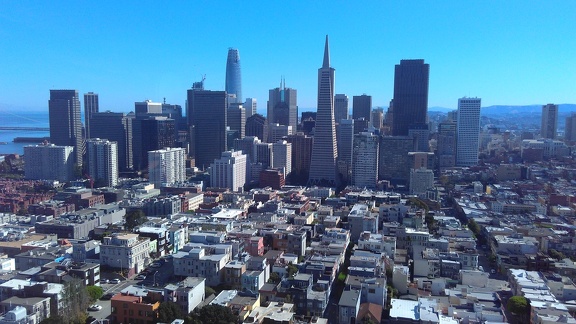 Financial district view from the Coit Tower