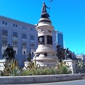 Pioneer Monument from behind
