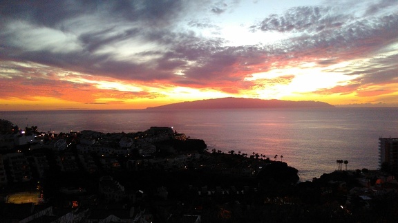 Sunset behind La Gomera #4