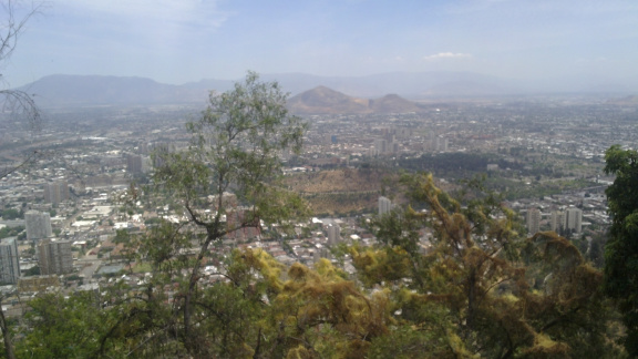 Santiago's view from Cerro San Cristobal