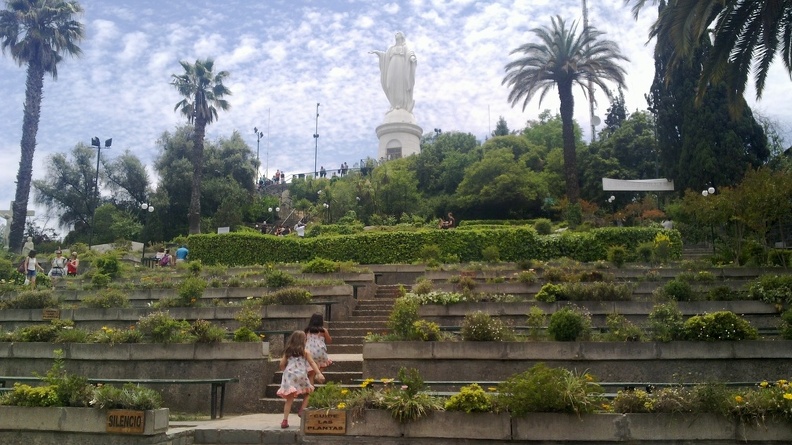 The Inmaculada statue in Cerro San Cristobal