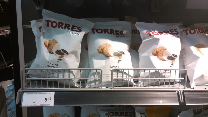 Torres "Caviar" chips at K CityMarket in Ruoholahti #2
