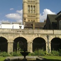 Palace of Westminster from the Abbey's cloister