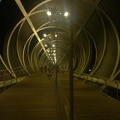 Inside bridge in Madrid Río park