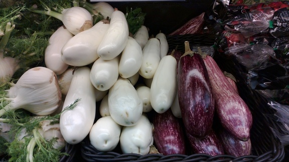 White aubergines (?!!!)