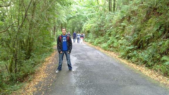 Berto starting our path at Fragas do Eume