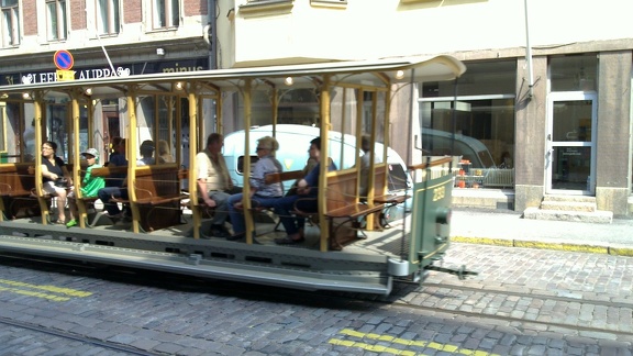 Summer tram in Helsinki