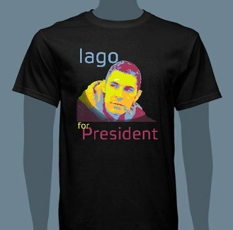 Iago for President t-shirt