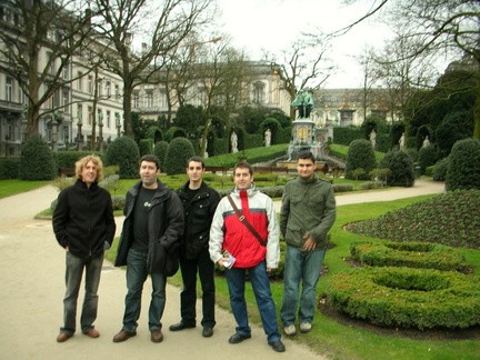 Coruña's crew in Brussels